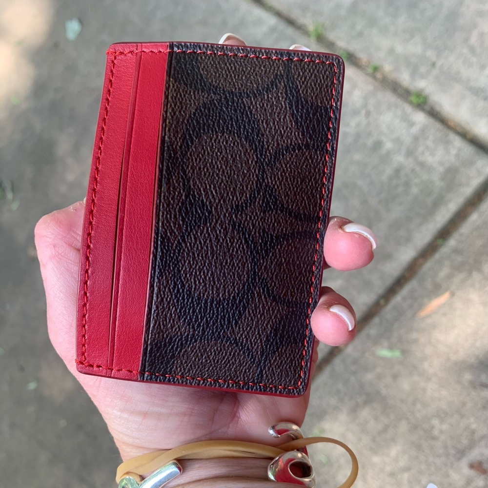 Coach card holder